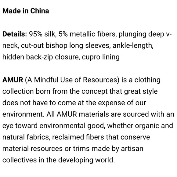 AMUR Metallic Stripe Long Sleeve Dress sz 4 NWT - Picture 16 of 17